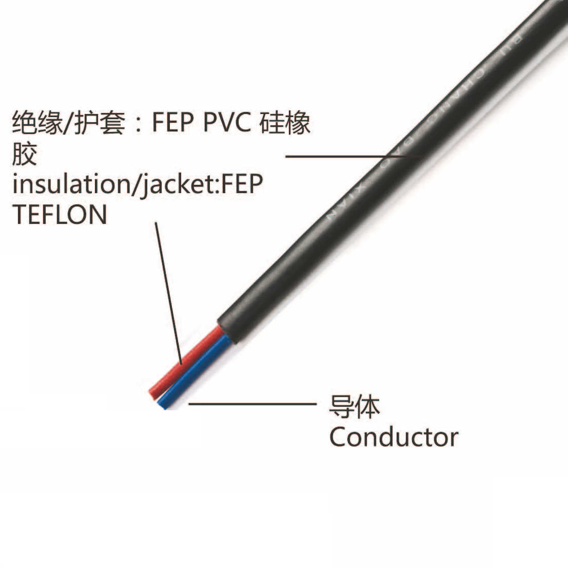 THERMOCOUPLE COMPENSATE WIRE CABLE TEFLON/SILICONE/PVC 1000°C-60°C 300V/600V