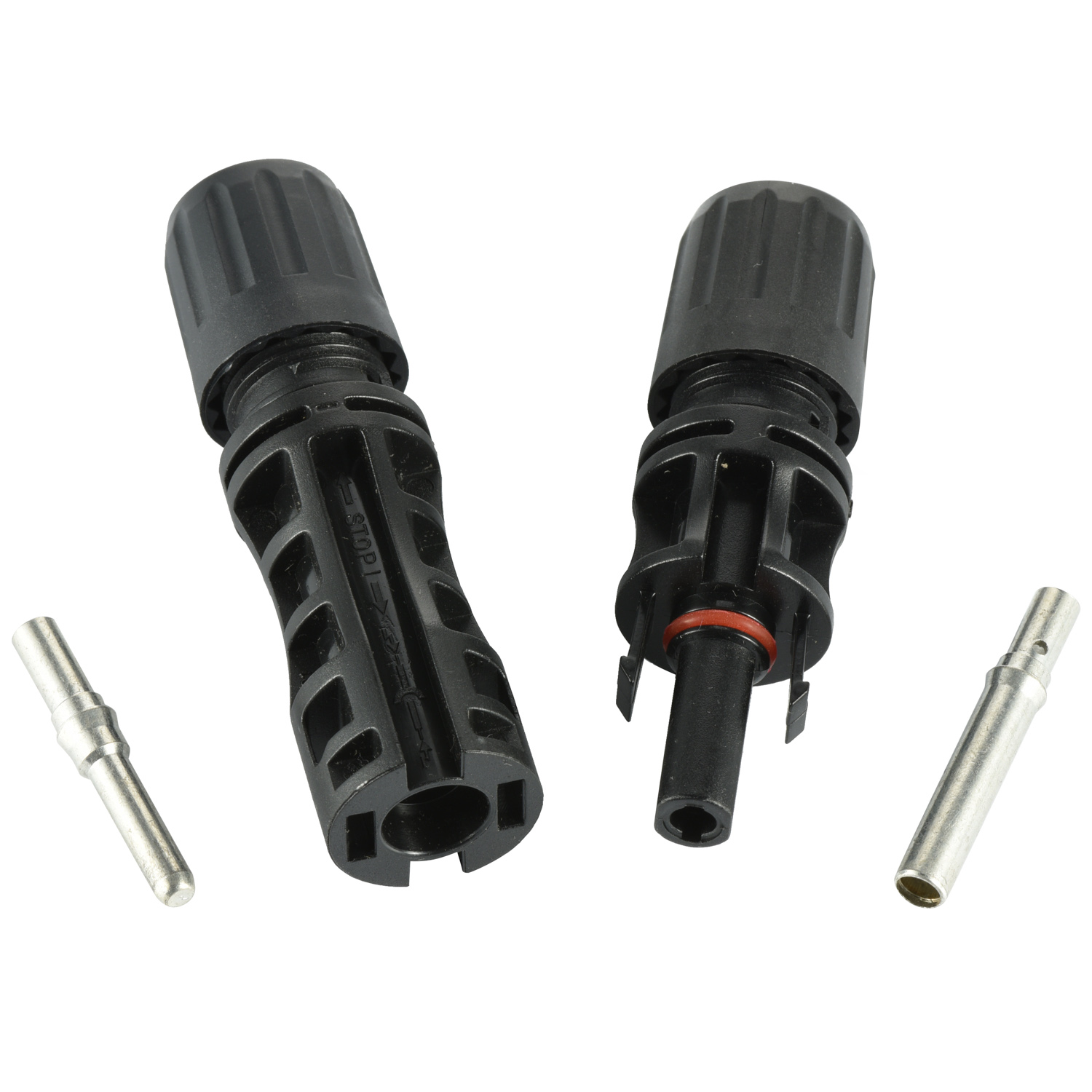Compatible EVO-2 MC4 1500V Connector Adaptor Coupler TUV UL Approved for 2.5/4/6/10mm2 14A/12/10/8AWG Solar PV Cable System