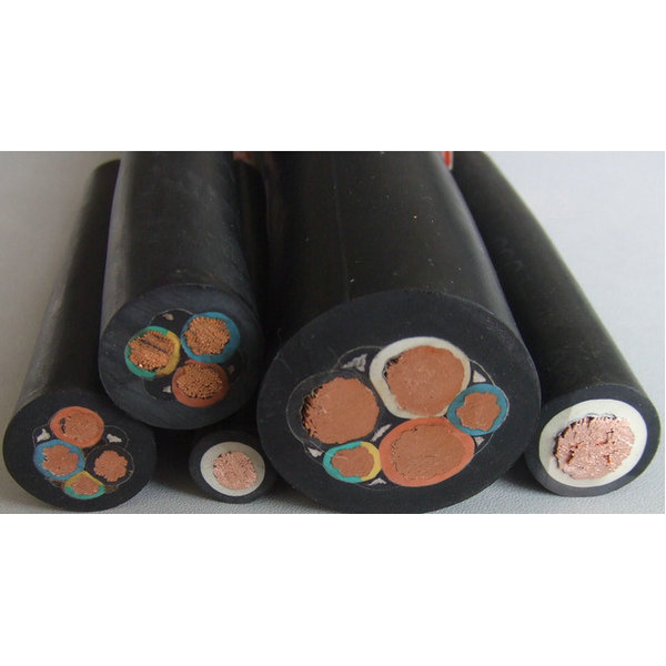 Rubber Round Submersible Pump Wire Cable 3 Core & 4Core 1.5~95mm2 450/750V Kabel For Water Pump borehole